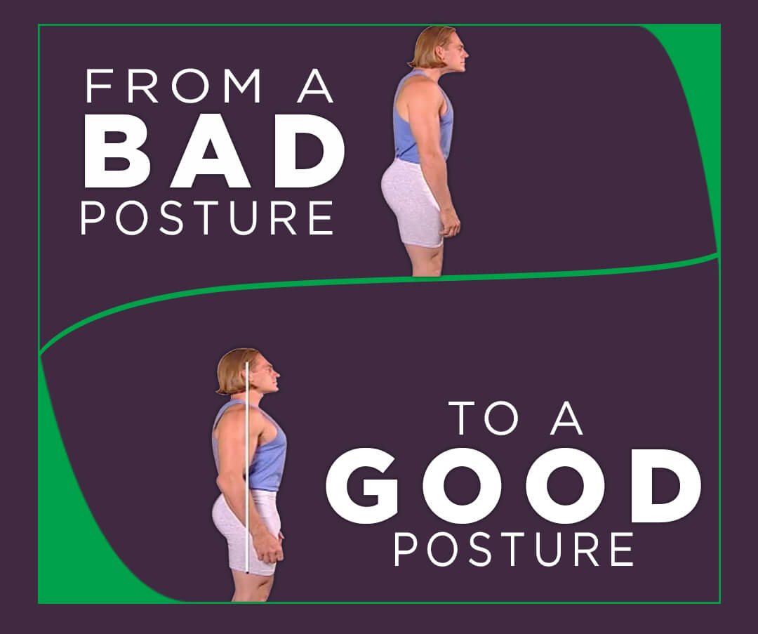 Move from Bad to Good Posture and fix neck, back and shoulder pain